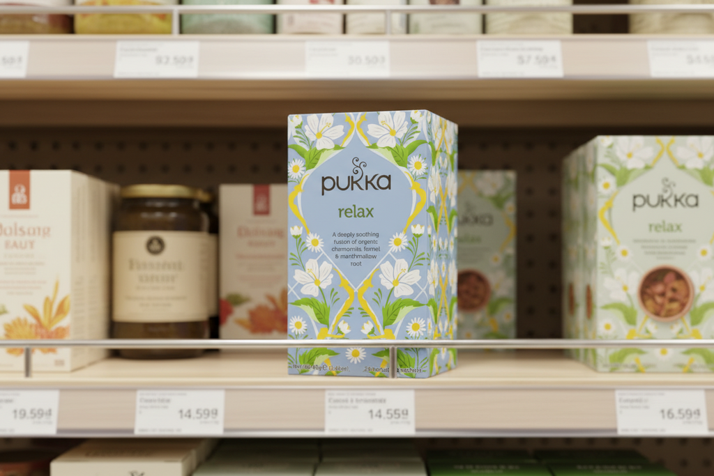 4 x Pukka Organic Relax Herbal Tea With Chamomile 20 S