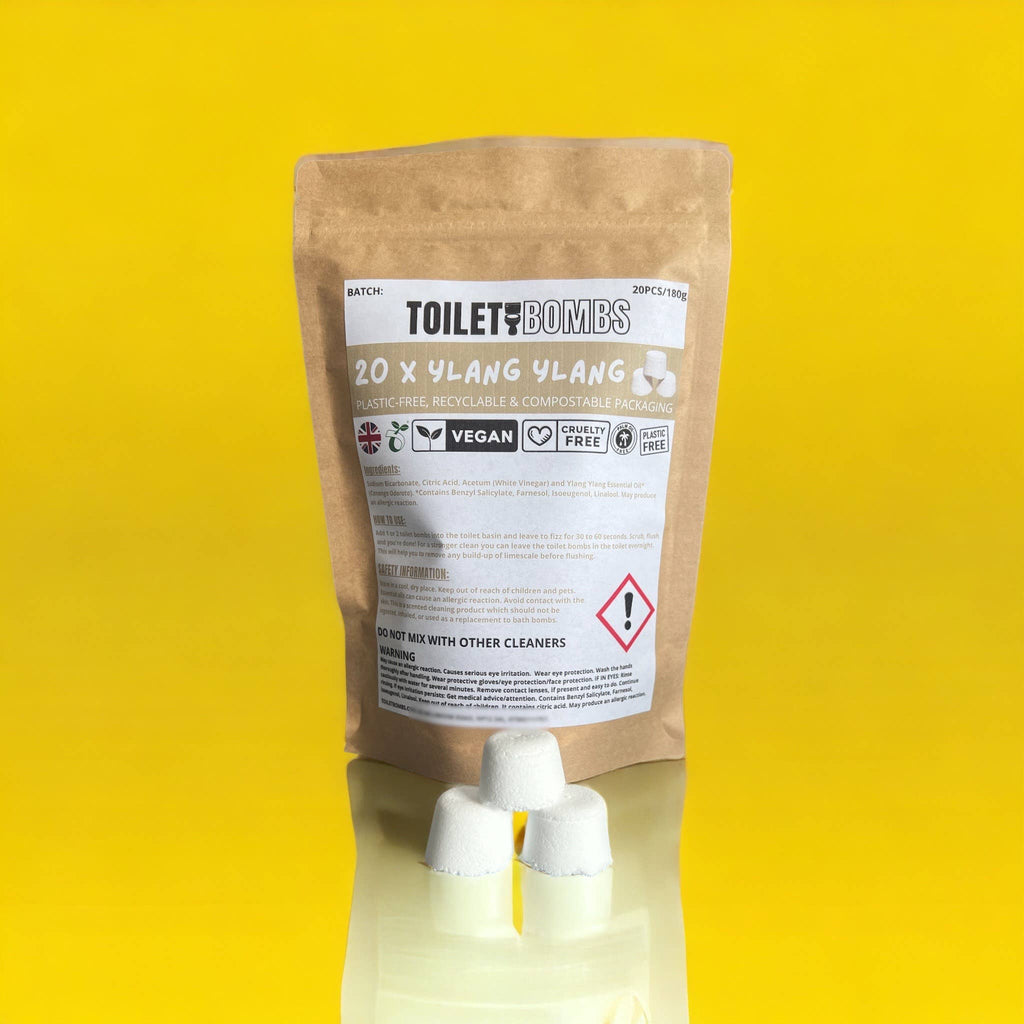 Eco Friendly Toilet Cleaning Bombs - 20 Pack