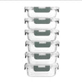 Glass Kids Meal Prep Containers with Airtight Lids [6 pack]