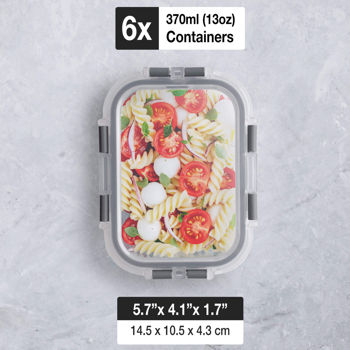 Glass Kids Meal Prep Containers with Airtight Lids [6 pack]