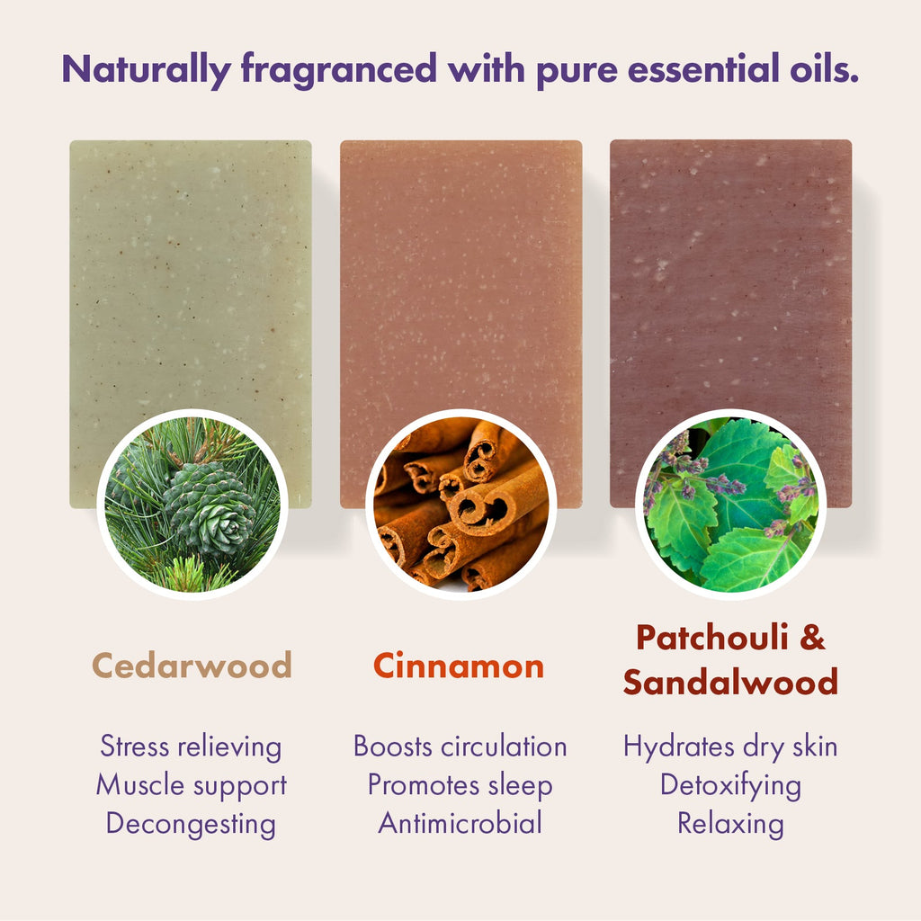Trio Gift Set - Cedarwood, Cinnamon, Patchouli & Sandalwood