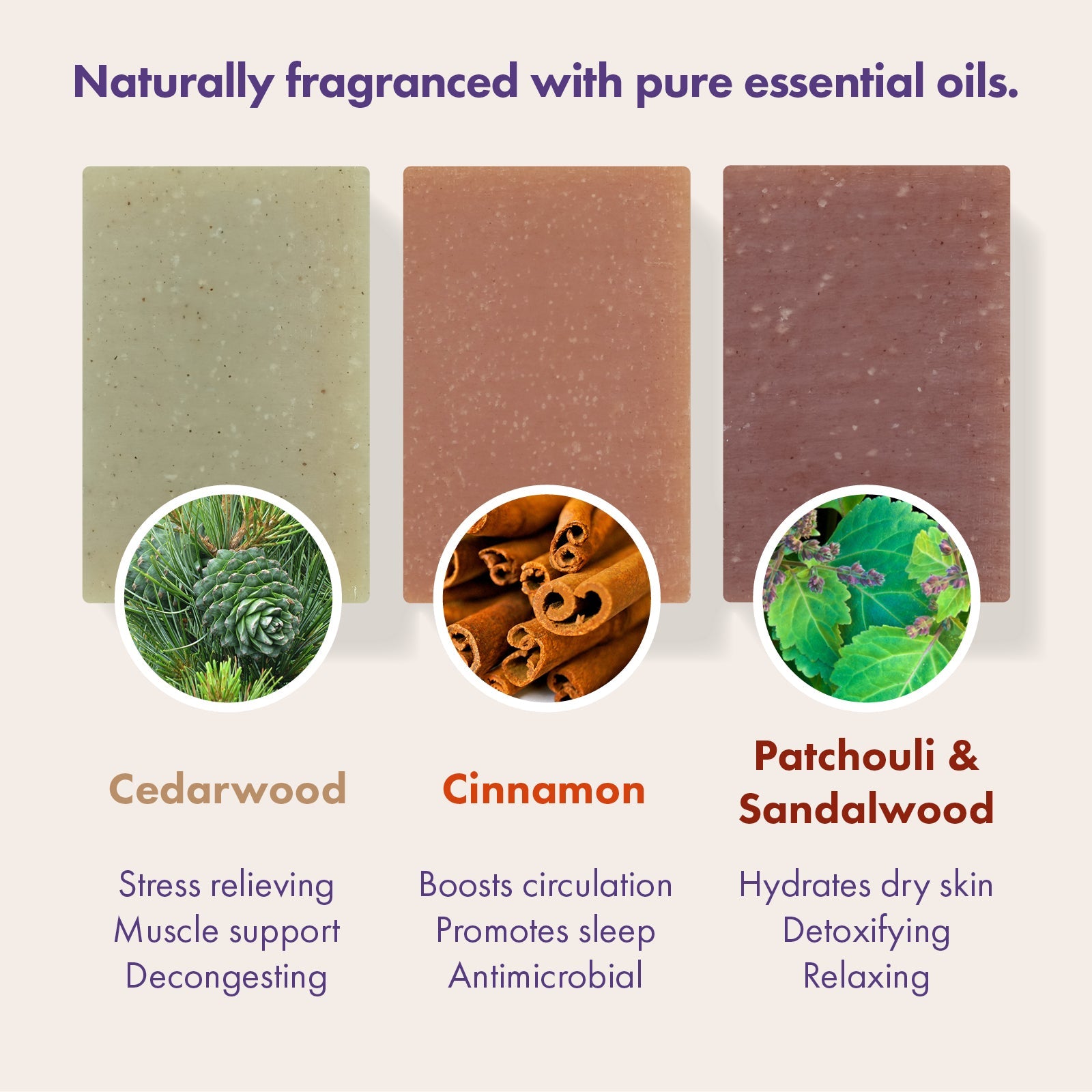 Trio Gift Set - Cedarwood, Cinnamon, Patchouli & Sandalwood