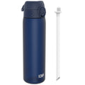Leak Proof Medium Water Bottle with Straw, Recyclon, Navy, 500ml (18oz)