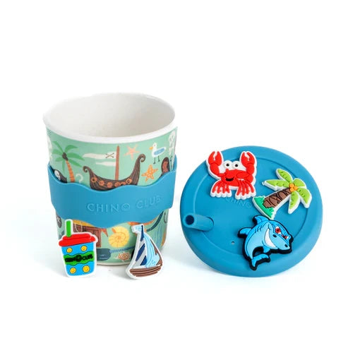 Pirate Chino Charm Cup 8oz (STRAW INCLUDED)