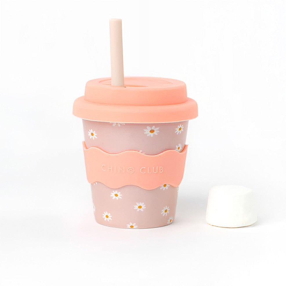7 x Silicone Mixed Straws with Stoppers Bundle (4oz Cups)