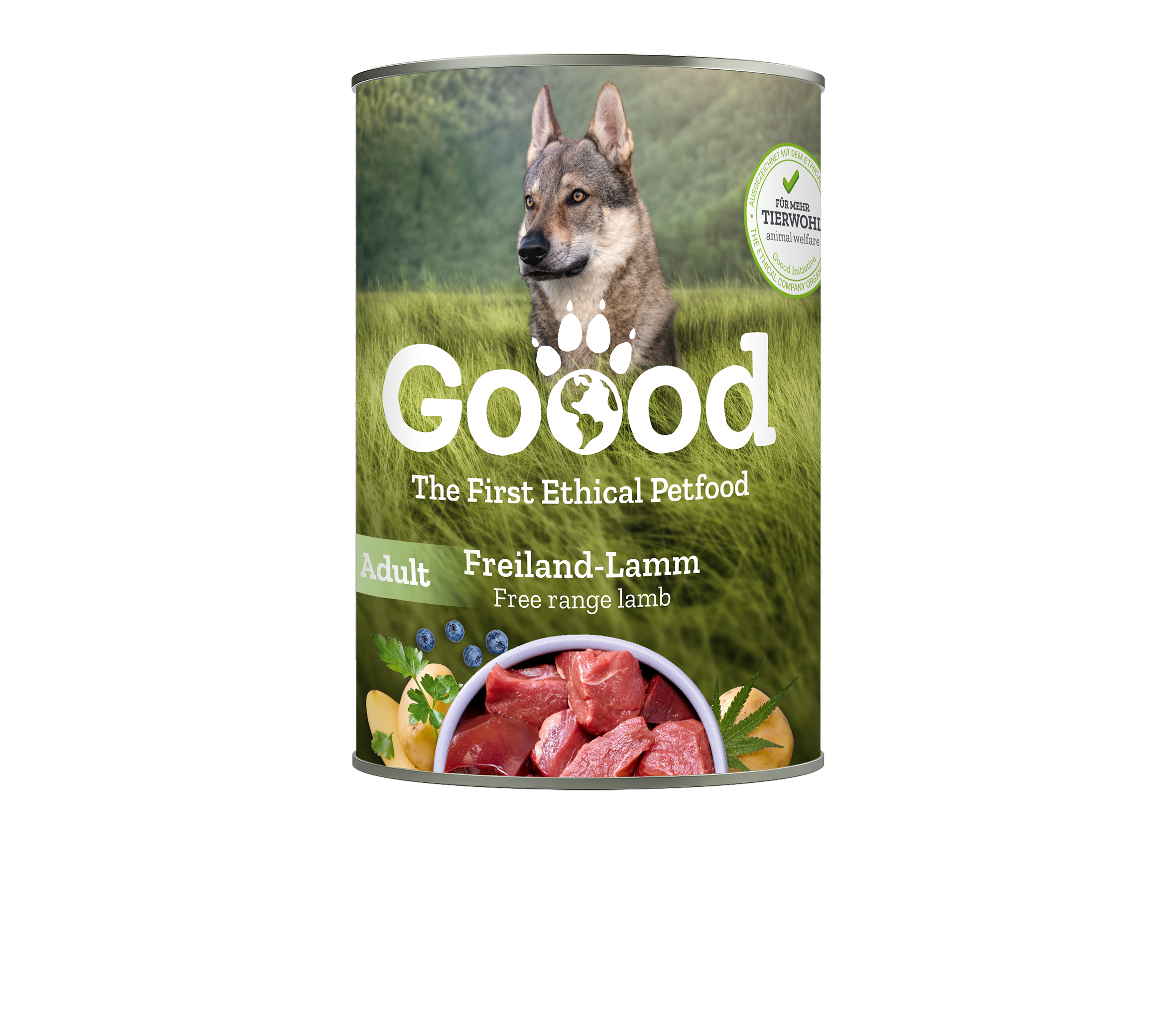 Free Range Lamb Wet Food for Adult Dogs