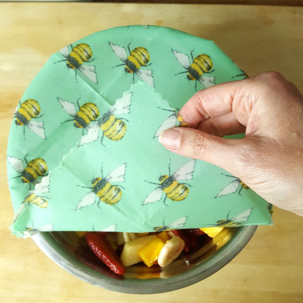 *Set of 3 Handmade Beeswax Wraps | Lemonade