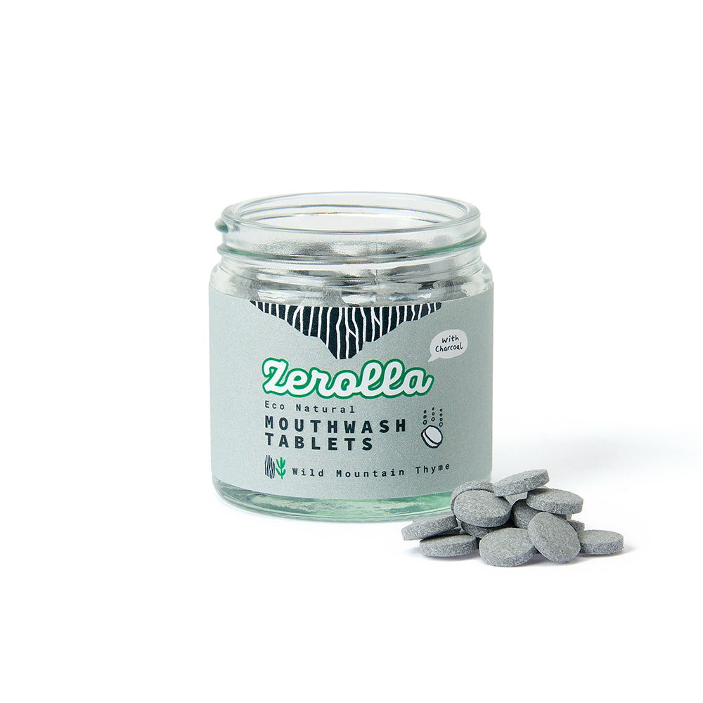 Natural Mouthwash Tablets - Charcoal Thyme