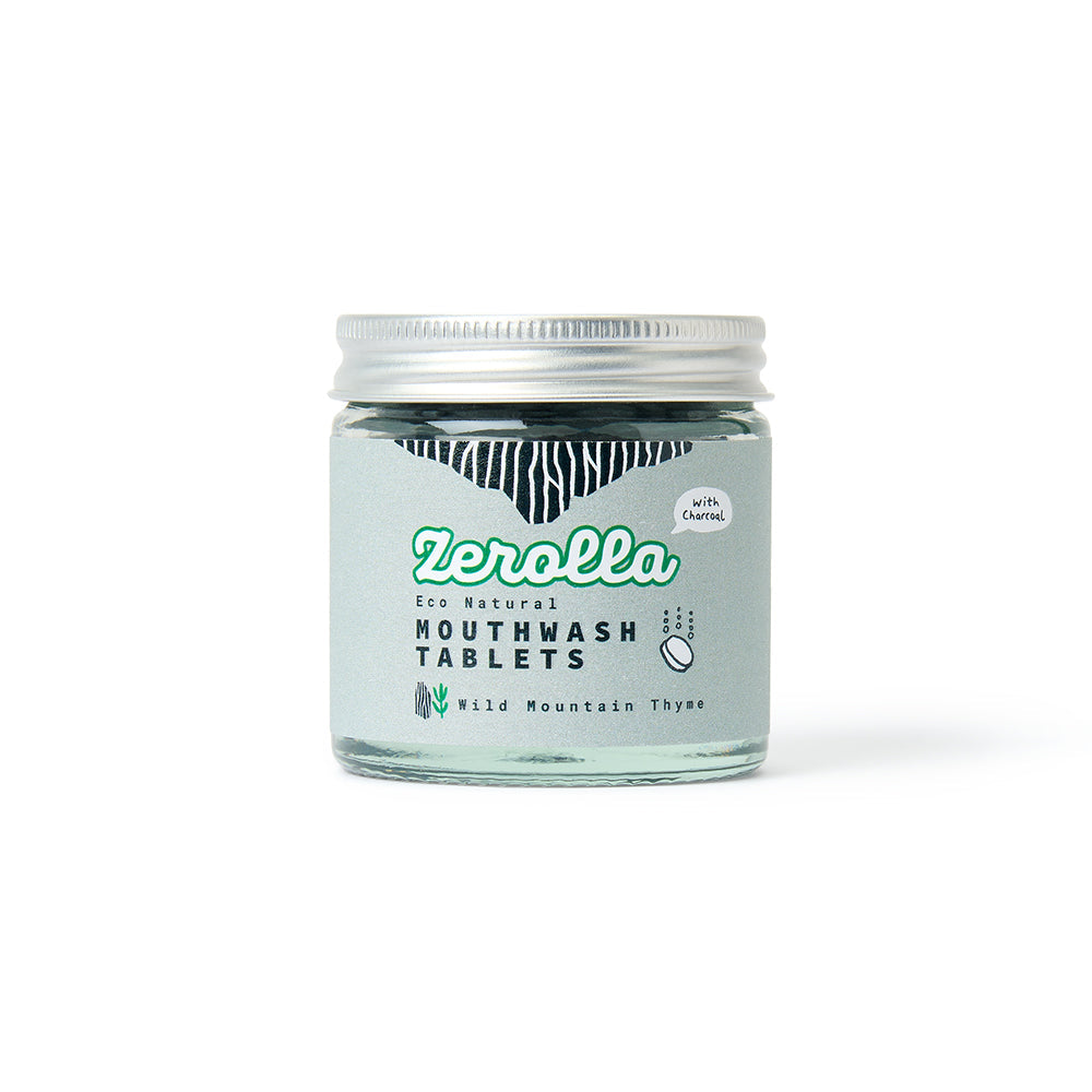 Natural Mouthwash Tablets - Charcoal Thyme