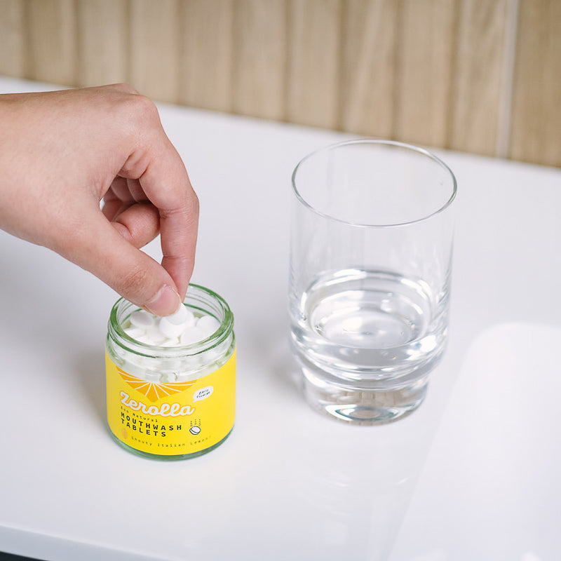 Natural Mouthwash Tablets - Charcoal Thyme