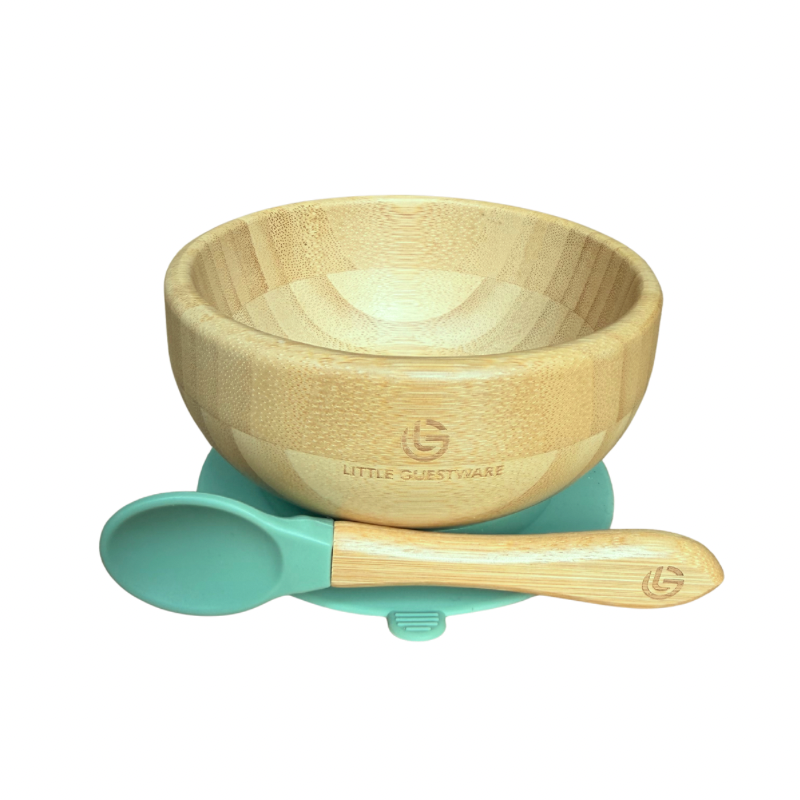 Bamboo Bowl & Spoon Feeding Set