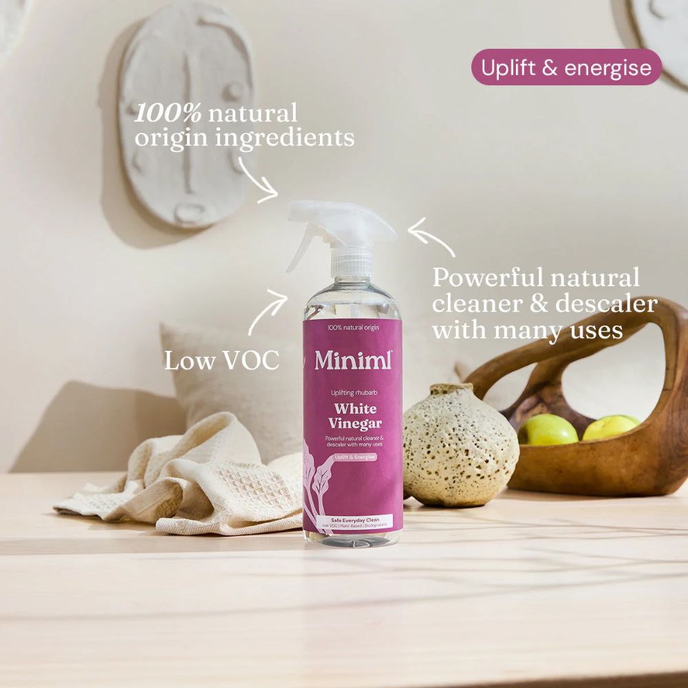 Uplifting Rhubarb White Vinegar – 750ml Multi-Purpose Eco Cleaner