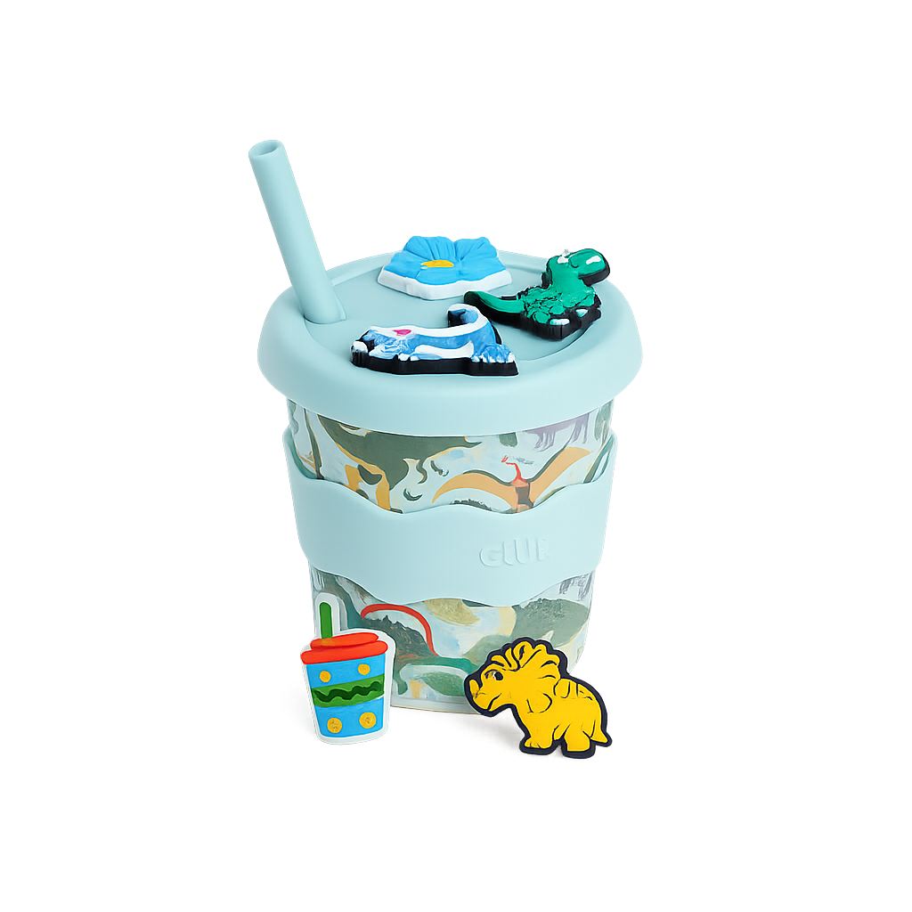 Dino Chino Charm Cup 8oz (STRAW INCLUDED)
