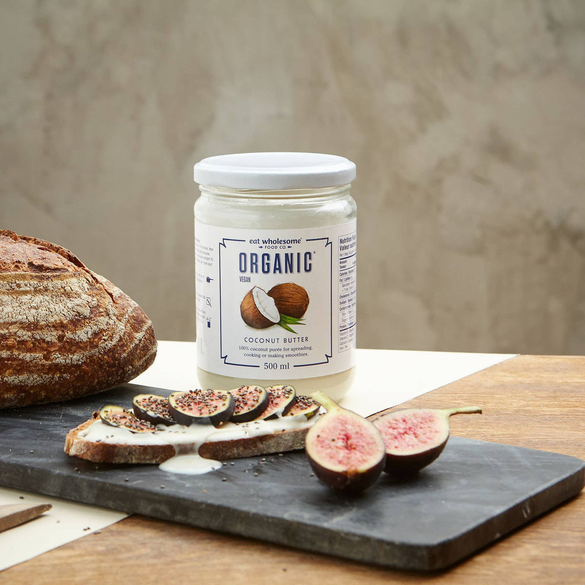 Eat Wholesome Organic Coconut Butter 500g – 100% Coconut Purée