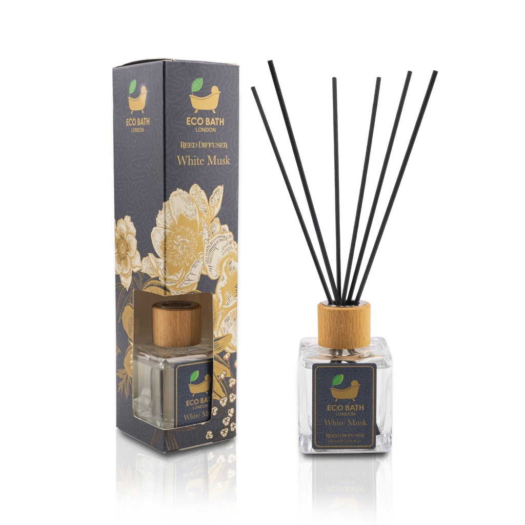 Eco Bath London Reed Diffuser Collection - Luxurious Home Fragrance, Long-Lasting Room Diffusers with Natural Essential Oils, 100ml (3.38 Fl.Oz), Multiple Scents Available