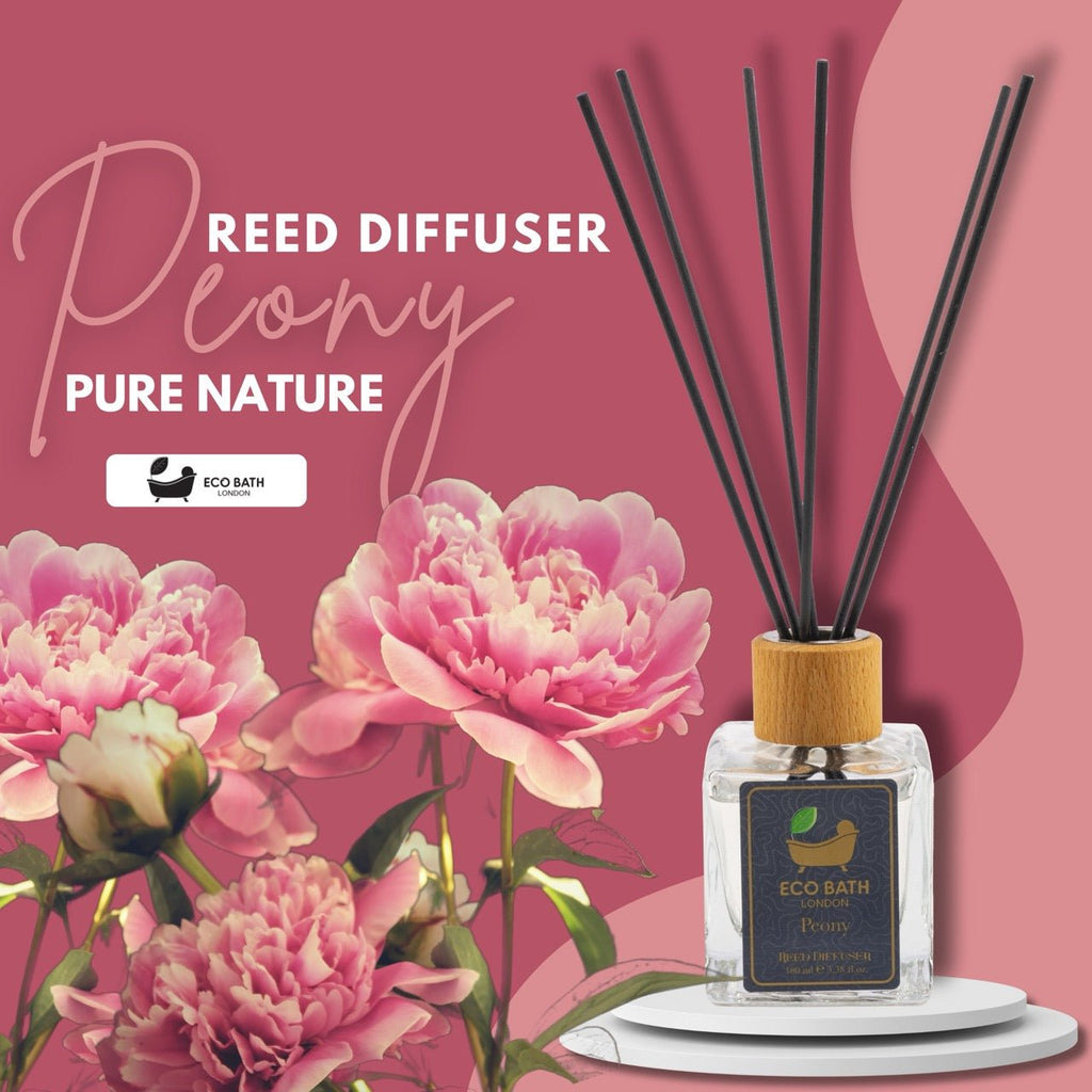 Eco Bath London Reed Diffuser Collection - Luxurious Home Fragrance, Long-Lasting Room Diffusers with Natural Essential Oils, 100ml (3.38 Fl.Oz), Multiple Scents Available