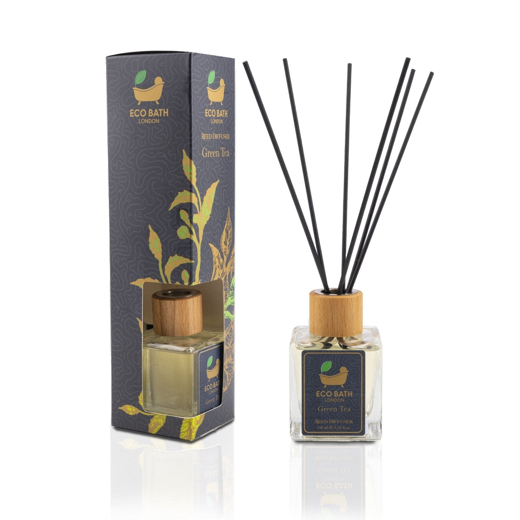 Eco Bath London Reed Diffuser Collection - Luxurious Home Fragrance, Long-Lasting Room Diffusers with Natural Essential Oils, 100ml (3.38 Fl.Oz), Multiple Scents Available