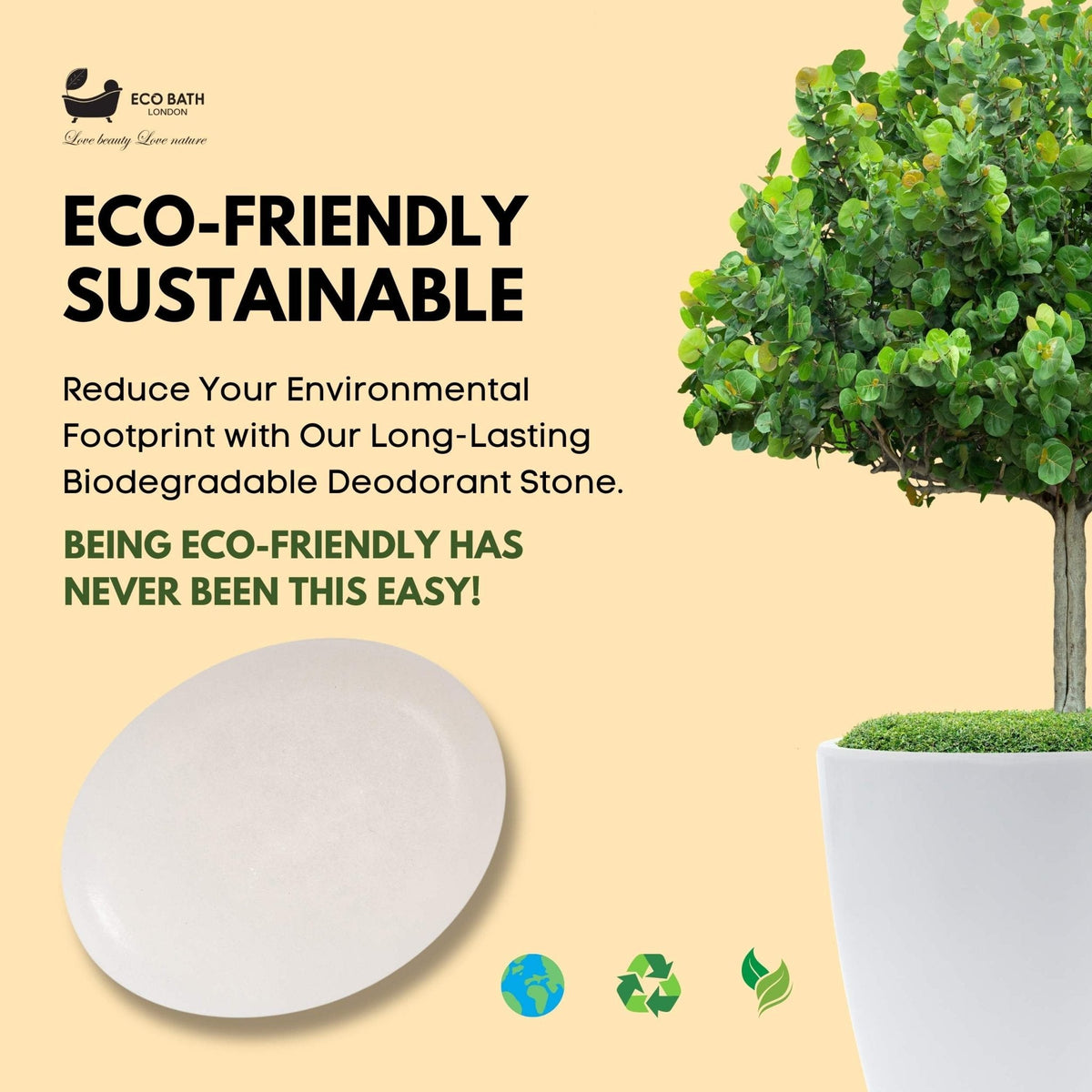 Eco Bath Natural Deodorant Stone (160gr)