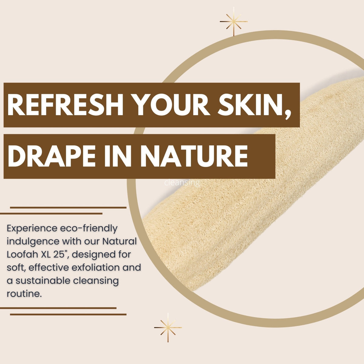 Eco Bath Natural Loofah [Home Grown]