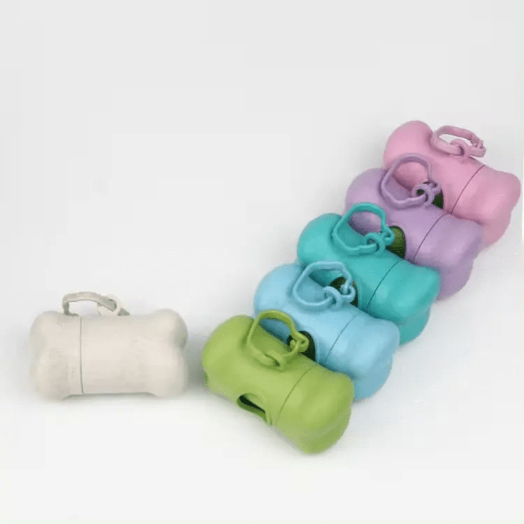 Eco-Friendly Poop Bag Dispenser & Bags – Made from Wheat Straw Fiber