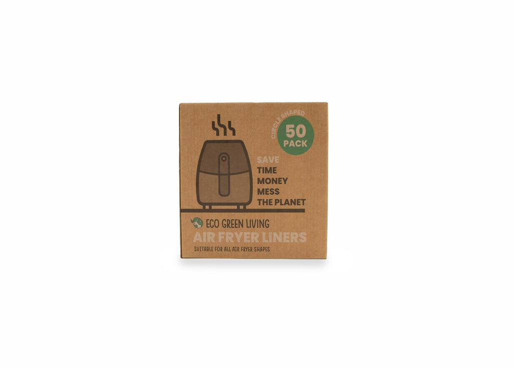 Eco Green Living Compostable Air Fryer Liners 50 Pack – Plastic-Free & Grease-Resistant