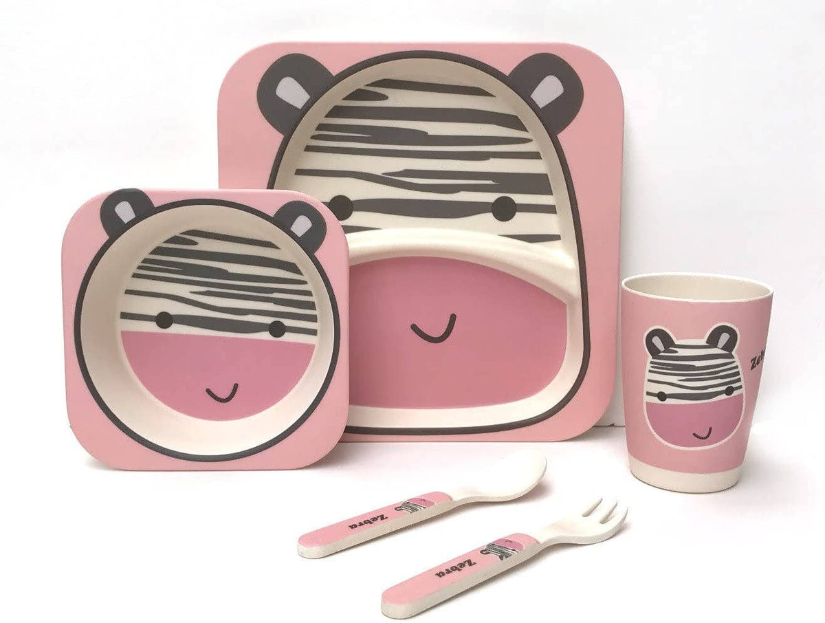 Giraffe Bamboo Kids Dinner Set - 5 Piece