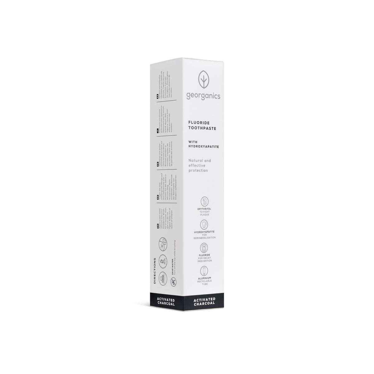 Georganics Next Generation Toothpaste with Hydroxyapatite – Activated Charcoal