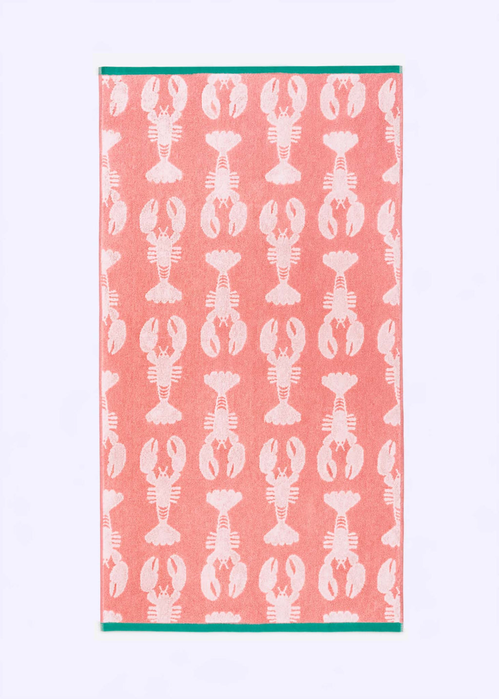 Lobsters Organic Cotton Towels (Pink)
