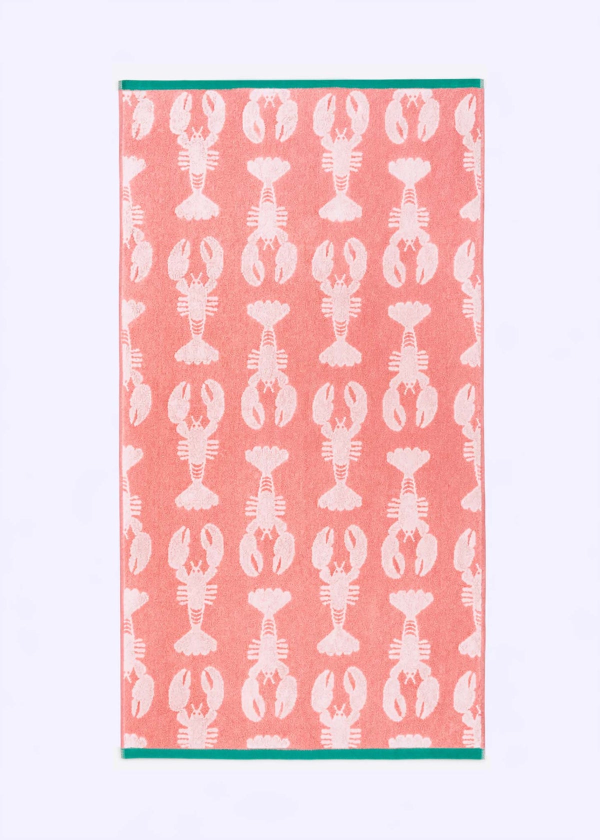 Lobsters Organic Cotton Towels (Pink)