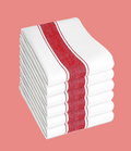 OLIVIA ROCCO Herringbone Tea Towels 100% Cotton Pack Of 6 50 By 75 Cm High Absorbency