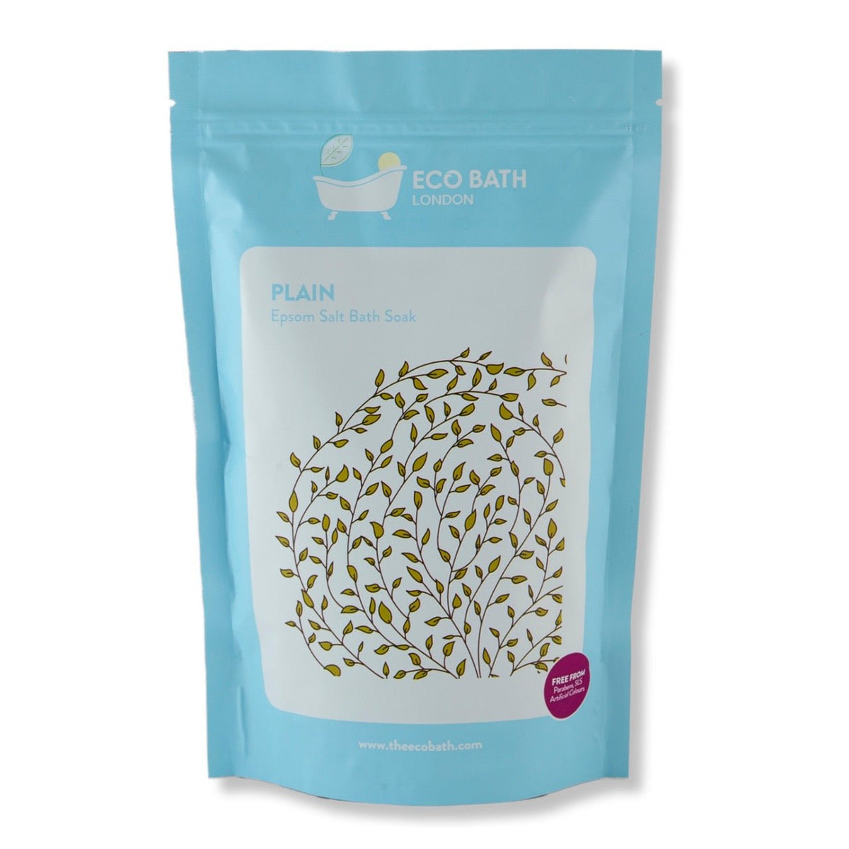 Eco Bath London Plain Epsom Salt Bath Soak - Pouch | 500g & 1000g