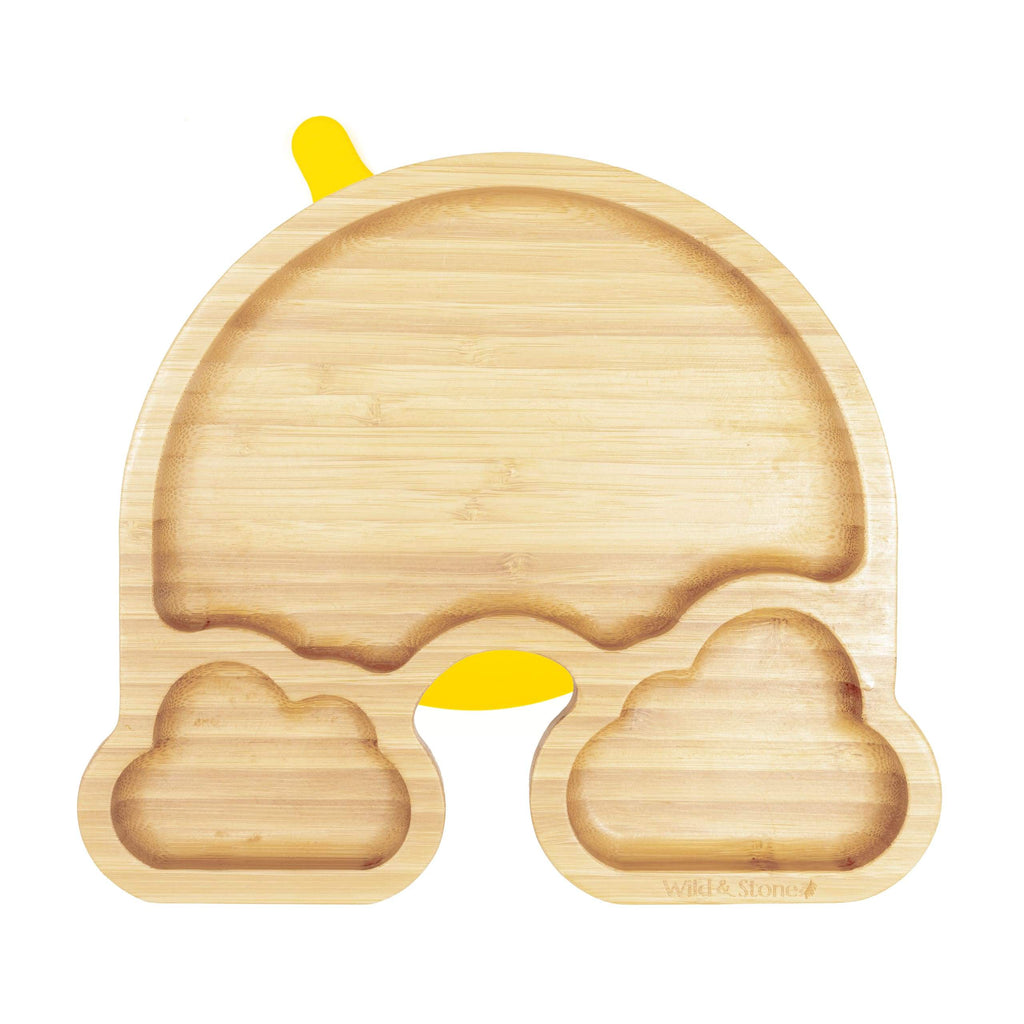 Baby Bamboo Weaning Plate Set - Over The Rainbow