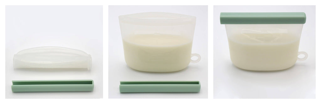 Silicone Breastmilk Storage Bags – Reusable, Leak-Proof (Pack of 5)
