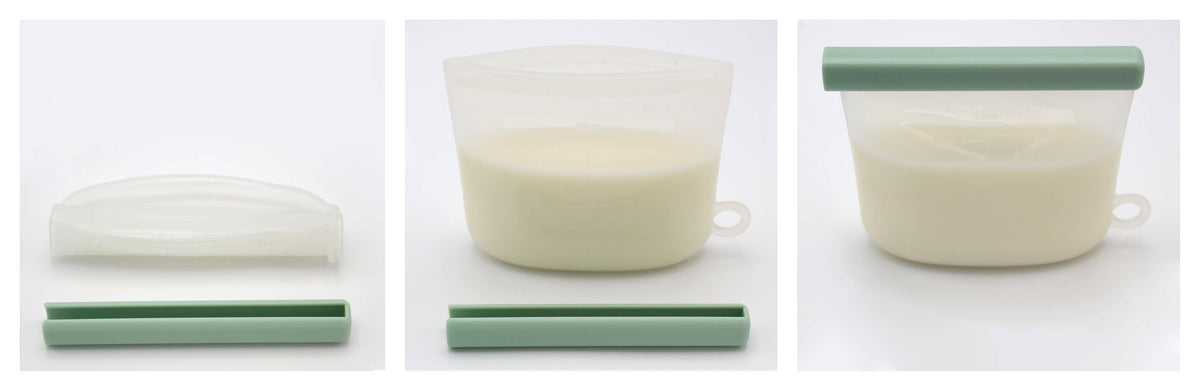 Silicone Breastmilk Storage Bags – Reusable, Leak-Proof (Pack of 5)