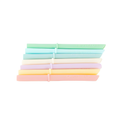 7 x Silicone Mixed Straws with Stoppers Bundle (4oz Cups)