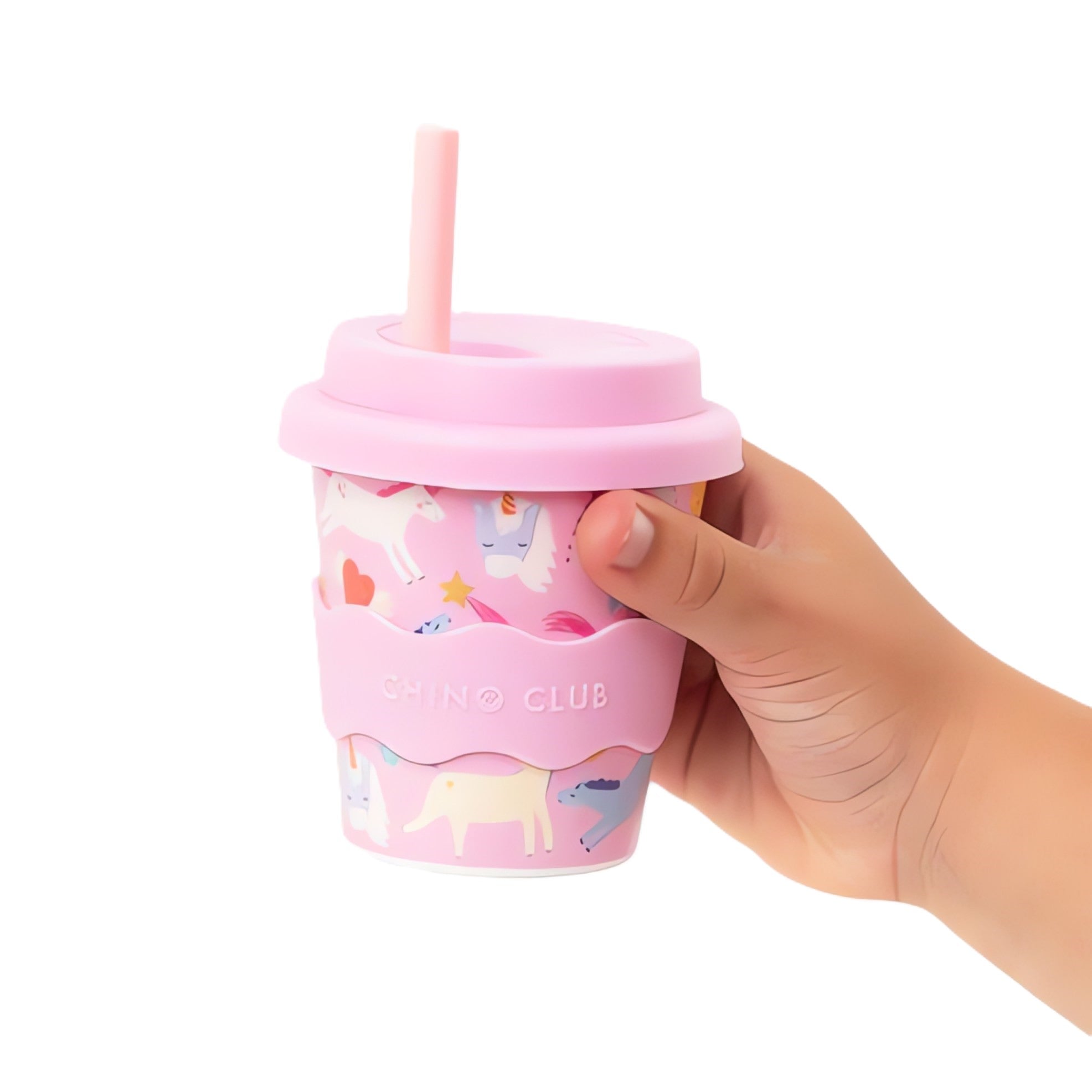 7 x Silicone Mixed Straws with Stoppers Bundle (4oz Cups)
